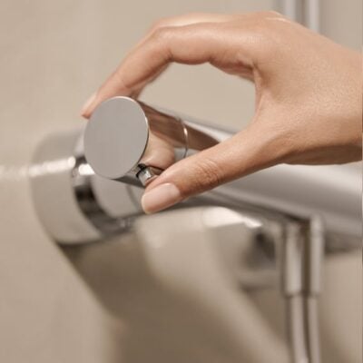 Hansa Aurelia thermostatische opbouw regendoucheset Ø300 mm chroom 47199103 4