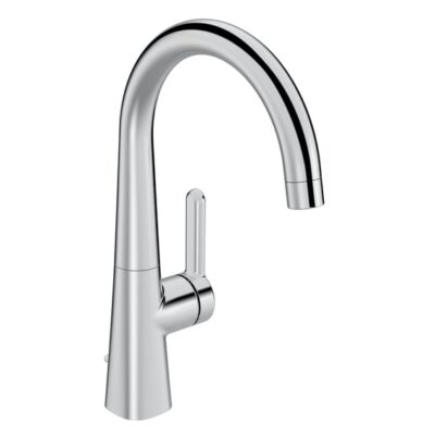 Hansa Designo Style wastafelkraan met trekstang afvoergarnituur chroom 51032293 8 Hansa Designo Style wastafelkraan met trekstang afvoergarnituur chroom 51032293 8