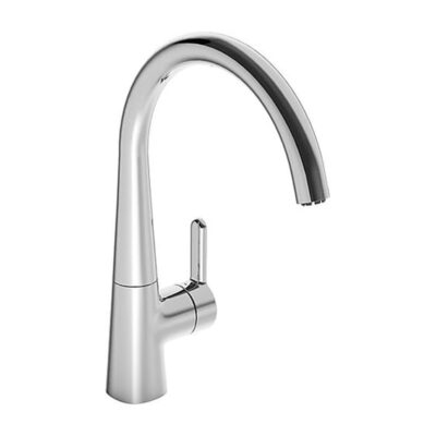 Hansa Hansadesigno Stijl eengreeps keukenmengkraan lage druk uitloop rond draaibaar chroom 51021183 4
