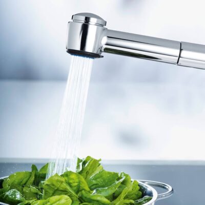 Hansa Hansamix spoeltafel eenhendel-een-gats kraan uittrekbaar chroom 1382283 7