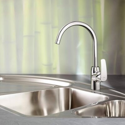 Hansa Hansapinto spoeltafel eenhendel-een-gat kraan uitloop haaks draaibaar chroom 45132283 5