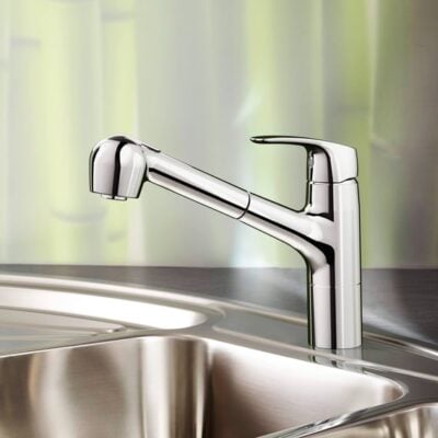 Hansa Hansapinto spoeltafel eenhendel-een-gat kraan uittrekbaar chroom 45182283 4