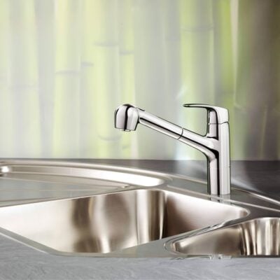 Hansa Hansapinto spoeltafel eenhendel-een-gat kraan uittrekbaar chroom 45182283 5