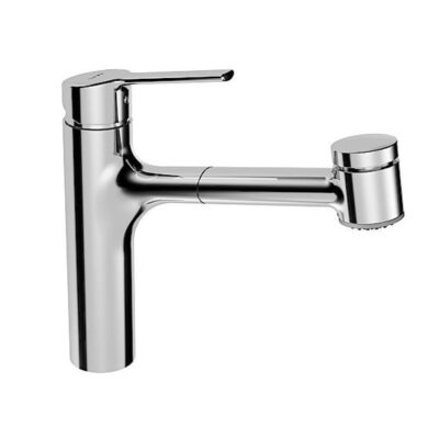 Hansa Hansaronda draaibare uittrekbare chroom keukenkraan 3382273 5