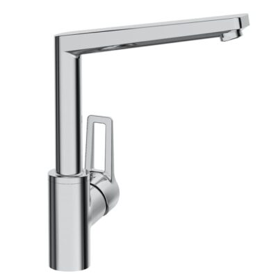 Hansa HansaTwist spoelbak eenhands kraan draaibare uitloop chroom 9202205 4