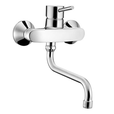 Hansa Hansavantis stijl wandkraan draaibare uitloop chroom 52532107 5