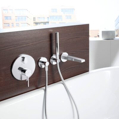 Hansa Loft eengreeps inbouw mengkraan voor bad 2 verbruikers chroom 87729003 4