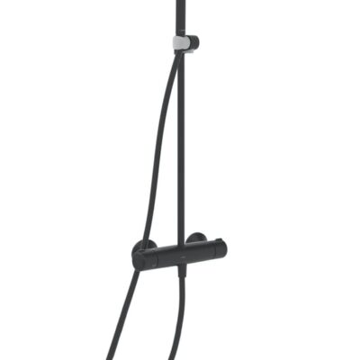 Hansa Micra thermostatische opbouw regendoucheset Ø200 mm mat-zwart 4435013033 9