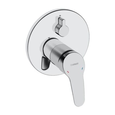 Hansa Mix eengreeps inbouw mengkraan voor bad 2 verbruikers chroom 81843083 5