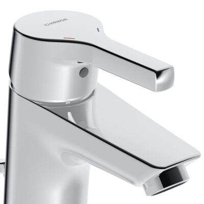 Hansa Paleno wastafelkraan met trekstang-afvoergarnituur chroom 56352203 4