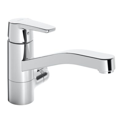 Hansa Polo spoeltafel eenhendel-een-gats kraan met apparaatafsluiter haaks draaibaar chroom 52662293 6