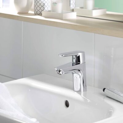 Hansa Polo wastafelkraan met trekstang-afvoergarnituur chroom 51402293 4