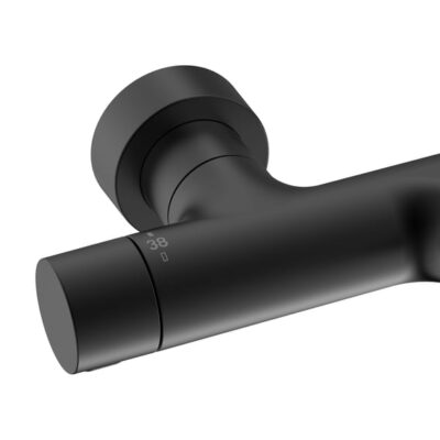 Hansa Prisma opbouw bad thermostaatkraan 2 verbruikers mat-zwart 5810230133 4