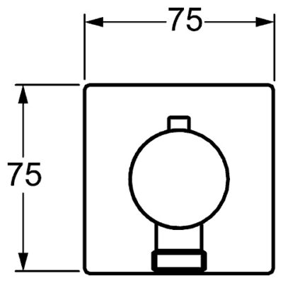 Hansa Universele slangaansluiting met afsluiting chroom 51570172 5