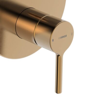 Hansa Vantis eengreeps inbouw mengkraan voor bad & douche 2 verbruikers brons geborsteld 8260906781 4