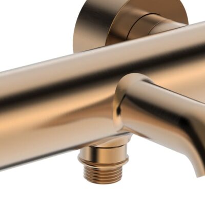 Hansa Vantis Style eengreeps opbouw badmengkraan 2 verbruikers brons geborsteld 5444220781 5