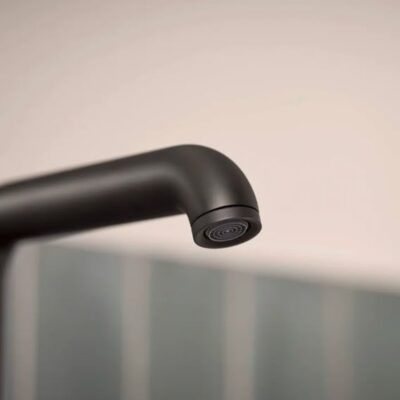 Hansa Vantis Style wastafelkraan hybride batterijgevoed mat-zwart 5460220933 5