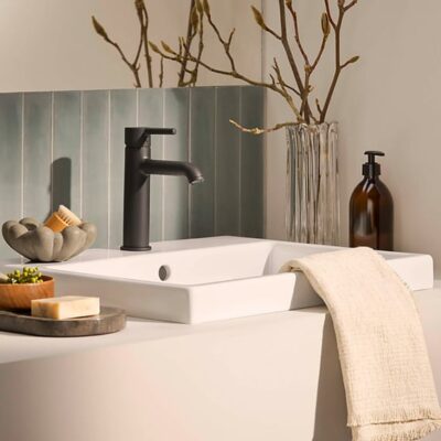 Hansa Vantis Style wastafelkraan mat-zwart 5437220733 6