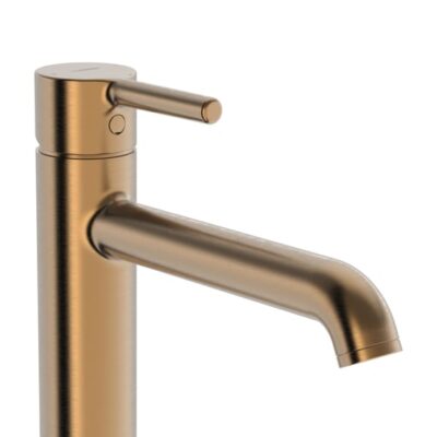 Hansa Vantis Style wastafelkraan met verhoogde kraanlichaam brons geborsteld 5447220781 4