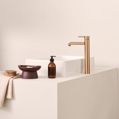 Hansa Vantis Style wastafelkraan met verhoogde kraanlichaam brons geborsteld 5447220781 6