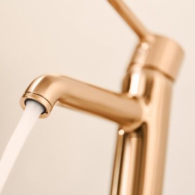 Hansa Vantis Style wastafelkraan met verhoogde kraanlichaam brons geborsteld 5447220781 8