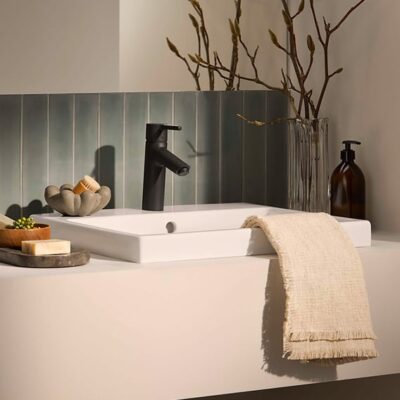 Hansa Vantis wastafelkraan XL mat-zwart 5237226733 4