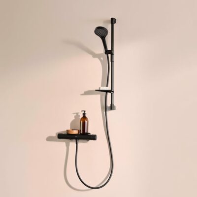 Hansa Viva glijstangset met garnituur 3 straalsoorten 766 mm mat-zwart 4416021033 5