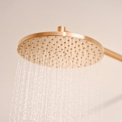 Hansa Viva thermostatische opbouw regendoucheset Ø250 mm brons geborsteld 6515920181 4