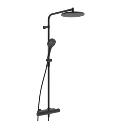 Hansa Viva thermostatische opbouw regendoucheset Ø250 mm mat-zwart 6515920133 4