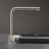 Hansgrohe Aquno Select M81 eengreeps keukenmengkraan uittrekbaar 2 straalsoorten edelstaal finish 73830800 Hansgrohe Aquno Select M81 eengreeps keukenmengkraan uittrekbaar 2 straalsoorten edelstaal finish 73830800