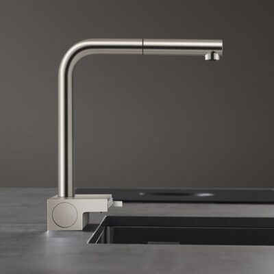 Hansgrohe Aquno Select M81 eengreeps keukenmengkraan uittrekbaar 2straal haaks draaibaar edelstaal finish 73836800 7