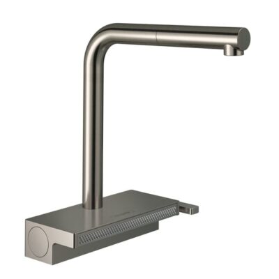 Hansgrohe Aquno Select M81 eengreeps keukenmengkraan uittrekbaar 2straal haaks draaibaar edelstaal finish 73836800 5
