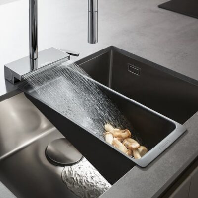 Hansgrohe Aquno Select M81 eengreeps keukenmengkraan uittrekbaar 2straal haaks draaibaar edelstaal finish 73836800 6