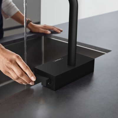 Hansgrohe Aquno Select M81 eengreeps keukenmengkraan mat-zwart 2straal uittrekbaar 73836670 11 Hansgrohe Aquno Select M81 eengreeps keukenmengkraan mat-zwart 2straal uittrekbaar 73836670 11