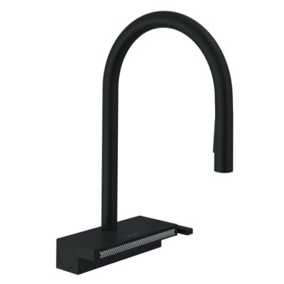 Hansgrohe Aquno Select M81 eengreeps keukenmengkraan uittrekbaar mat-zwart 73831670 13