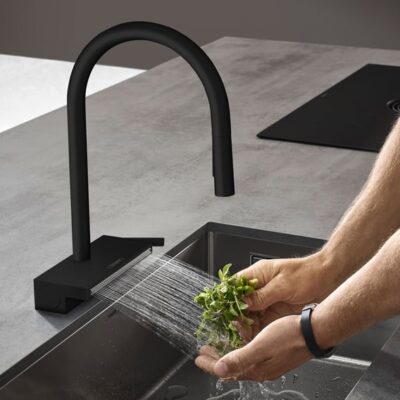 Hansgrohe Aquno Select M81 eengreeps keukenmengkraan uittrekbaar mat-zwart 73837670 6