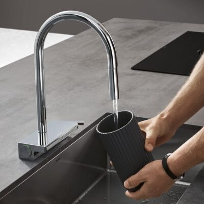 Hansgrohe Aquno Select M81 keukenmengkraan uittrekbaar 3 stralen chroom 73837000 7