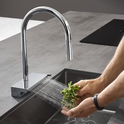 Hansgrohe Aquno Select M81 keukenmengkraan uittrekbaar 3 stralen chroom 73837000 8