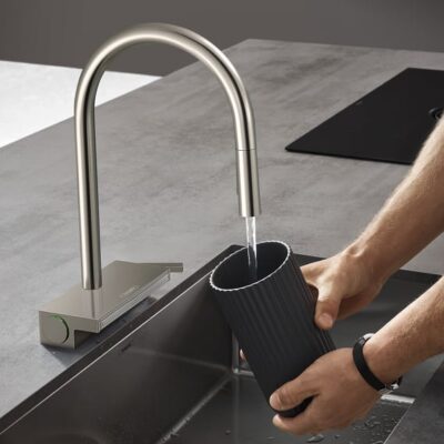 Hansgrohe Aquno Select M81 keukenmengkraan uittrekbaar 3 stralen edelstaal 73837800 5