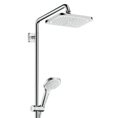 Hansgrohe Croma E thermostatische opbouw regendoucheset met baduitloop 280 x 170 mm chroom 27687000 8