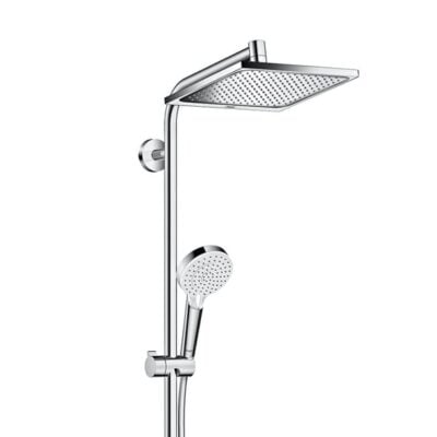 Hansgrohe Crometta E eengreeps opbouw regendoucheset 240 x 240 mm chroom 27284000 4