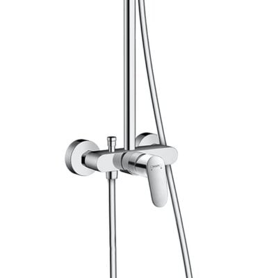 Hansgrohe Crometta E eengreeps opbouw regendoucheset 240 x 240 mm chroom 27284000 5