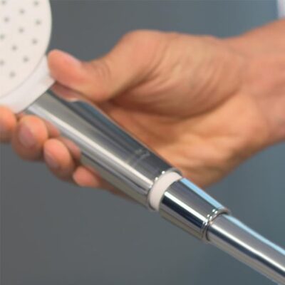 Hansgrohe Crometta glijstangset met garnituur 1 straalsoort 959 mm chroom wit 26537400 6