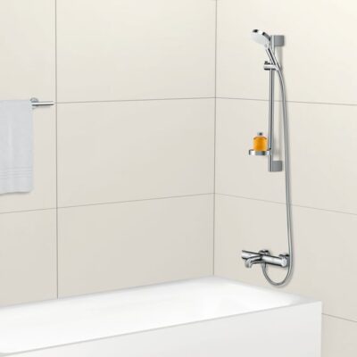 Hansgrohe Crometta glijstangset met garnituur 2 straalsoorten 669 mm chroom wit 26553400 4