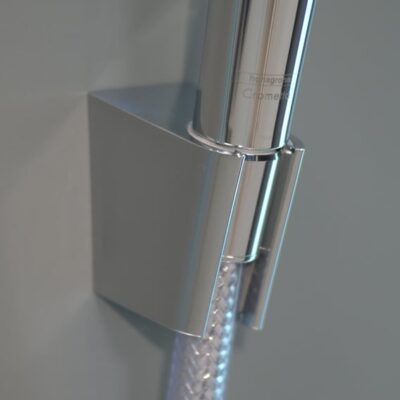 Hansgrohe Crometta handdoucheset zonder stang 1 straalsoort chroom wit 26690400 10 Hansgrohe Crometta handdoucheset zonder stang 1 straalsoort chroom wit 26690400 10