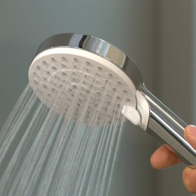 Hansgrohe Crometta handdoucheset zonder stang 2 straalsoorten chroom wit 26692400 7 Hansgrohe Crometta handdoucheset zonder stang 2 straalsoorten chroom wit 26692400 7