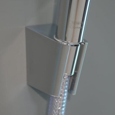 Hansgrohe Crometta handdoucheset zonder stang 2 straalsoorten chroom wit 26694400 8 Hansgrohe Crometta handdoucheset zonder stang 2 straalsoorten chroom wit 26694400 8