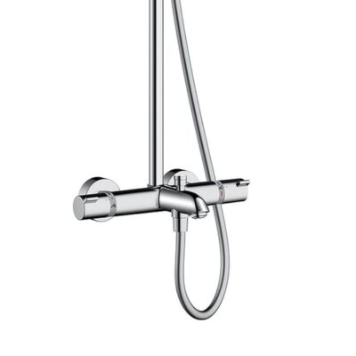 Hansgrohe Crometta S thermostatische opbouw regendoucheset met baduitloop Ø240 mm chroom 27320000 5