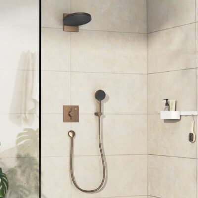 Hansgrohe DuoTurn E eengreeps inbouw mengkraan voor bad & douche 2 verbruikers brons geborsteld 75417140 5