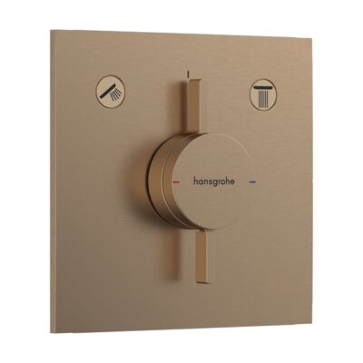 Hansgrohe DuoTurn E eengreeps inbouw mengkraan voor bad & douche 2 verbruikers brons geborsteld 75417140 7